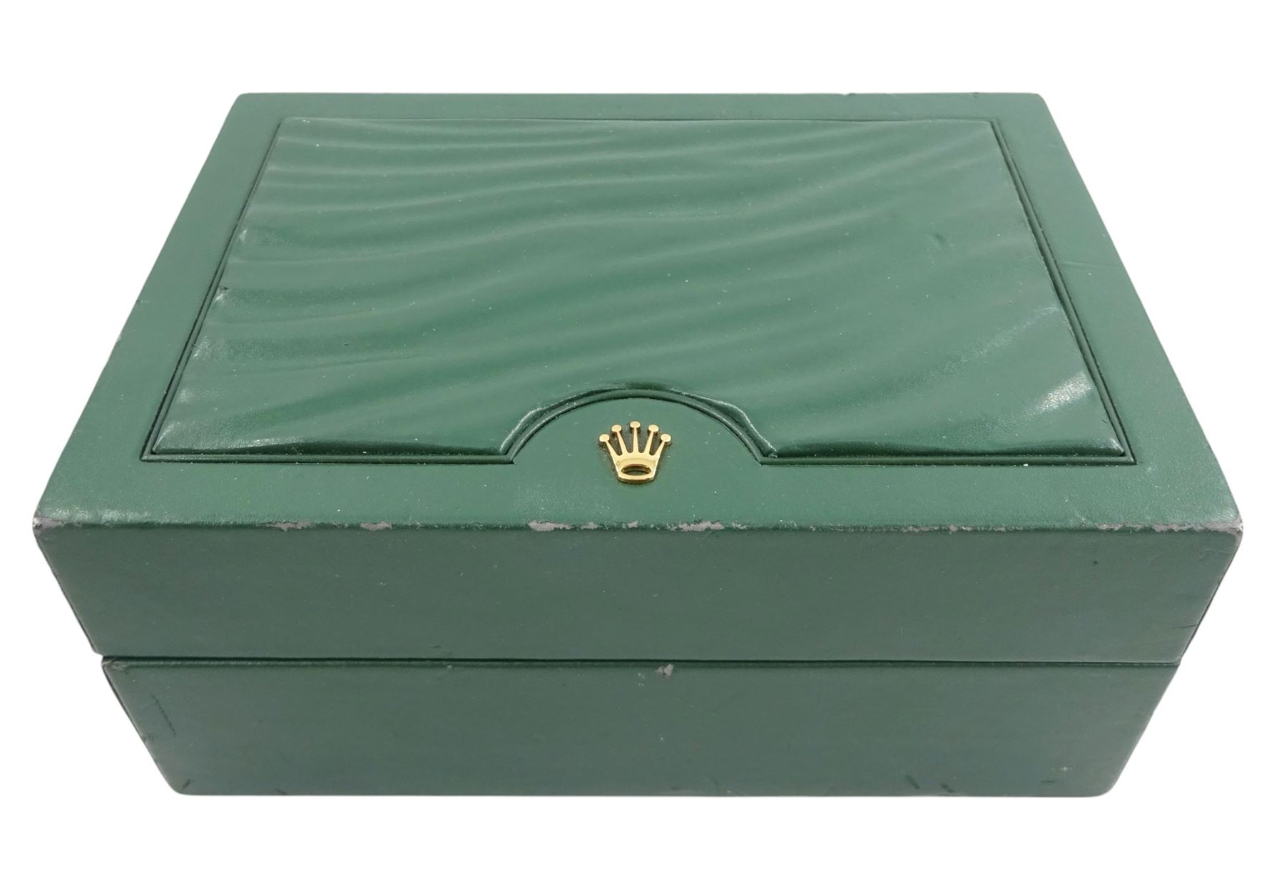 Rolex Oyster Perpetual Day-Date gentleman's 18ct gold automatic wristwatch, circa 1970, Ref. 1803, serial No. 2492514, champagne dial with after market diamond dot hour markers and diamond set bezel, on 18ct gold President bracelet, with fold-over clasp, boxed