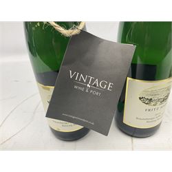 Willi Schaefer, 2016, Graacher Domprobst Riesling Auslese, 750ml, 7.5% vol, two bottles, and Fritz Haag, 2014, Brauneberger Juffer Sonnenuhr, 750ml, 7.5% vol, two bottles 