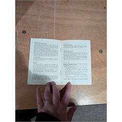 1961 Football Association Challenge Cup Final Leicester City vs. Tottenham Hotspur ephemera, including match programme, three ticket stubs, newspaper clippings,, programme of arrangements, invitations addressed to Mr & Mrs C Appleton to dinners in honour of the cup final, rosette, Sheffield United vs Leicester City 1961 Challenge Cup semi-final programme, highlights record and Success City Wembley 1961 publication