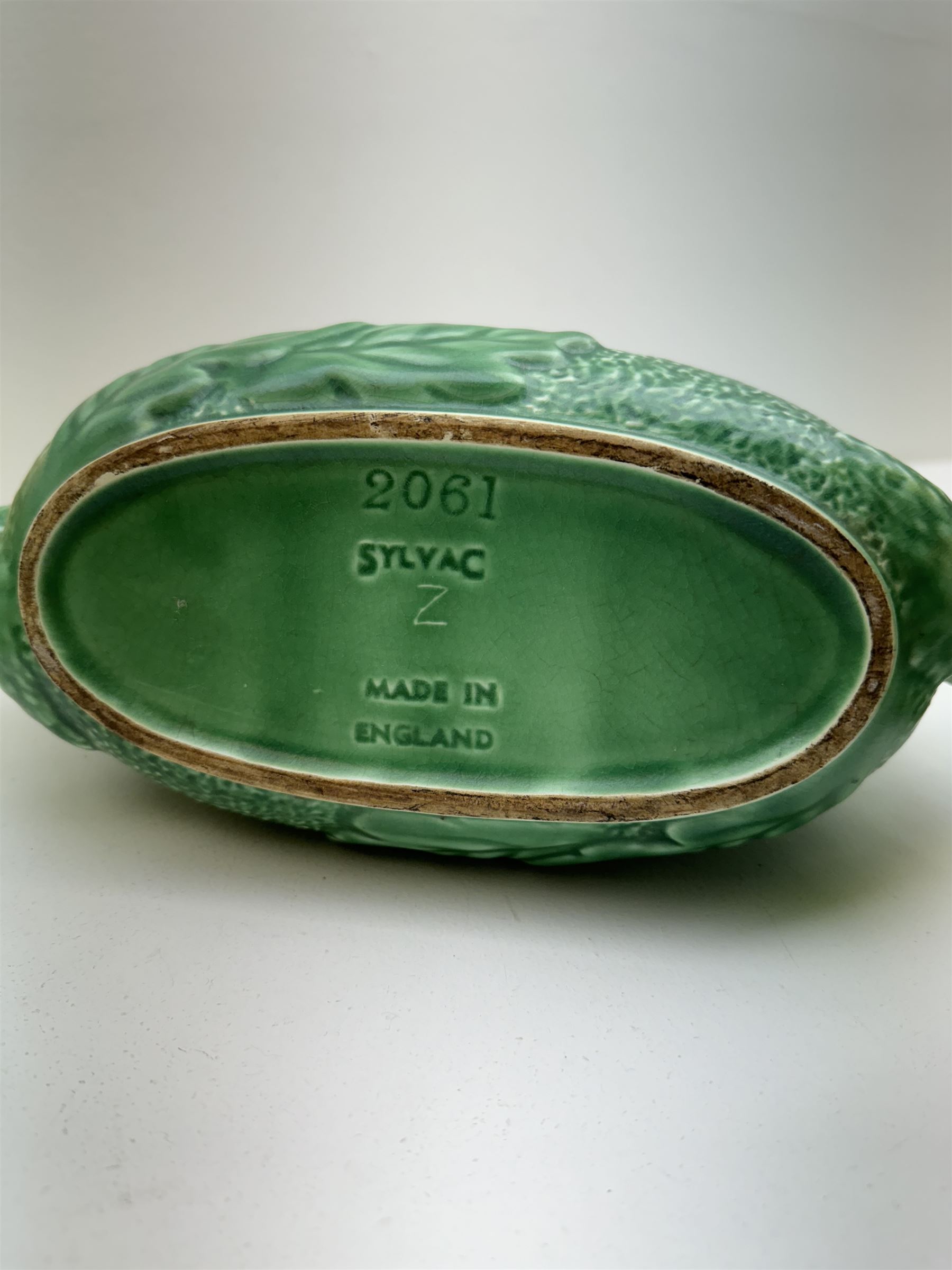 Art Deco and later pottery to include a Sylvac Yacht, Crown Devon bowl, other pieces of Sylvac, Crown Devon etc