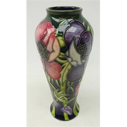  Moorcroft Anemone Tribute pattern vase designed by Emma Bossons, dated 2003, H20.5cm   