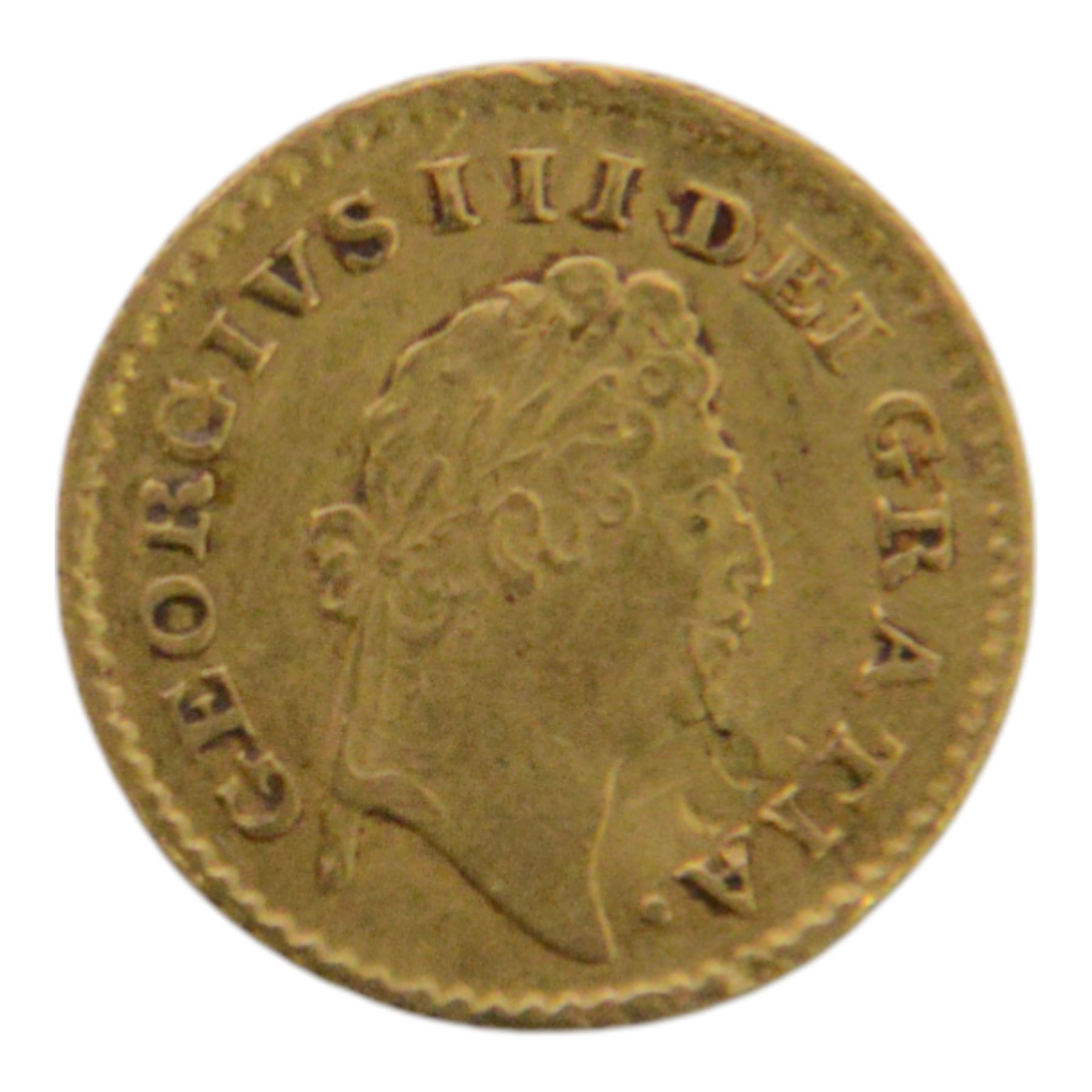 George III 1800 gold one third guinea coin