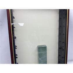 Wall mounting die-cast model display cabinet with glass door and shelves, H80cm, W45cm 