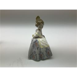 Lladro figures, Lolita model 5372, Carmencita model 5373, Valencianita model 5374 and Teresita model 5375