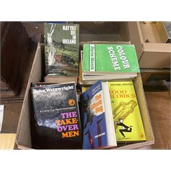 Collection of First edition Collins Crime Club crime and detective fiction novels, authors including Francis Ryck; Loaded gun, Woman Hunt, Account Rendered, etc, M.G.Eberhart; Call after Midnight, Murder in Waiting and Two Little Rich Girls, Brown Meggs; The Matter of Paradise and Saturday Games, Lionel Black; Ransom for a Nude, The life and death of Peter Wade, etc, Antony Gilbert; Tenant for the Tomb, Death Wears a Mask etc, John Wainwright; Evil Intent, Talent for Murder, Web of Silence and other authors (approx 50)