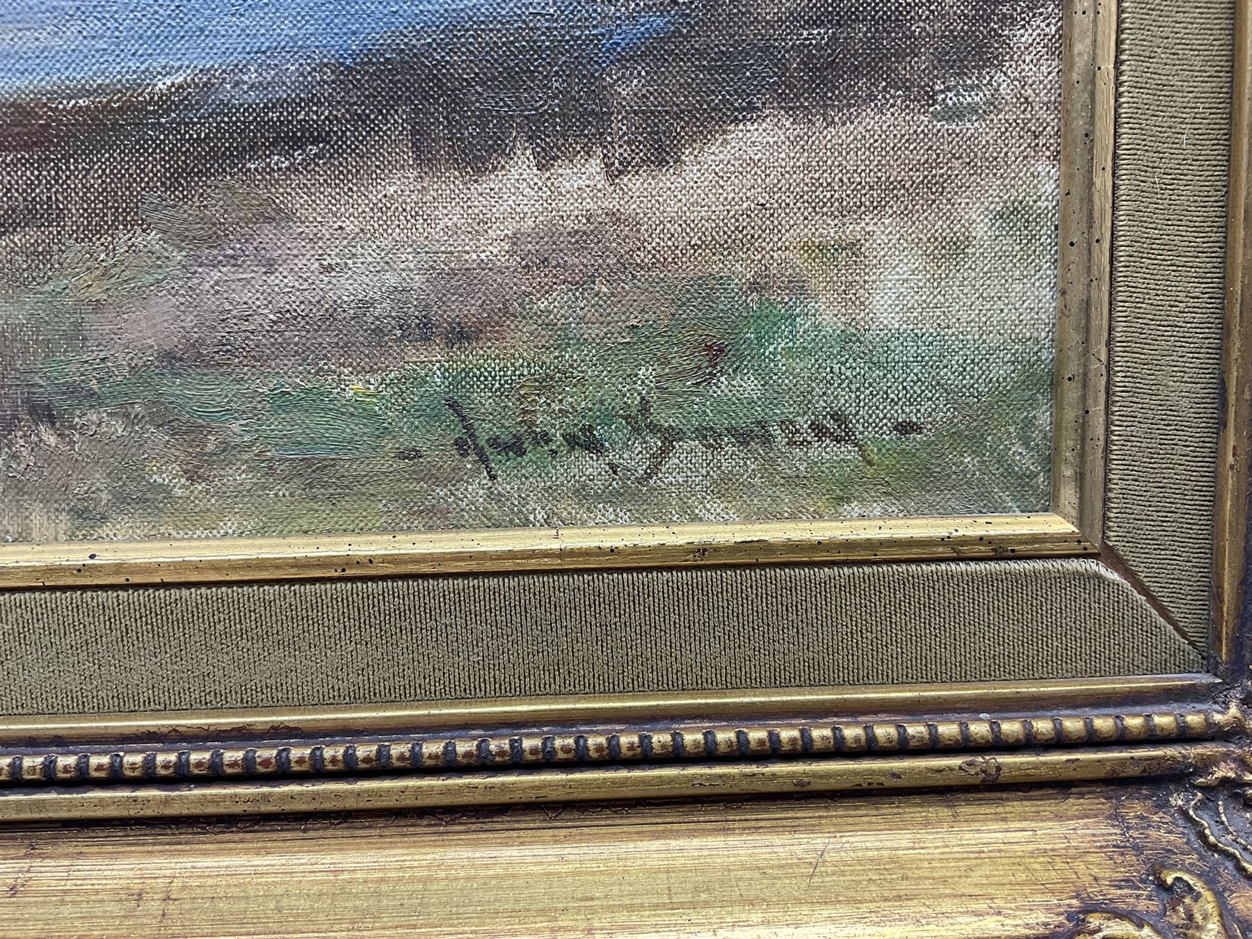 Owen Bowen (Staithes Group 1873-1967): 'The Five Peaks of the Snowdon Range', oil on canvas signed, original title label verso 40cm x 60cm 
Provenance: exh. Royal Cambrian Academy 1955 No.74; by direct descent through the artist's family, never previously been on the market