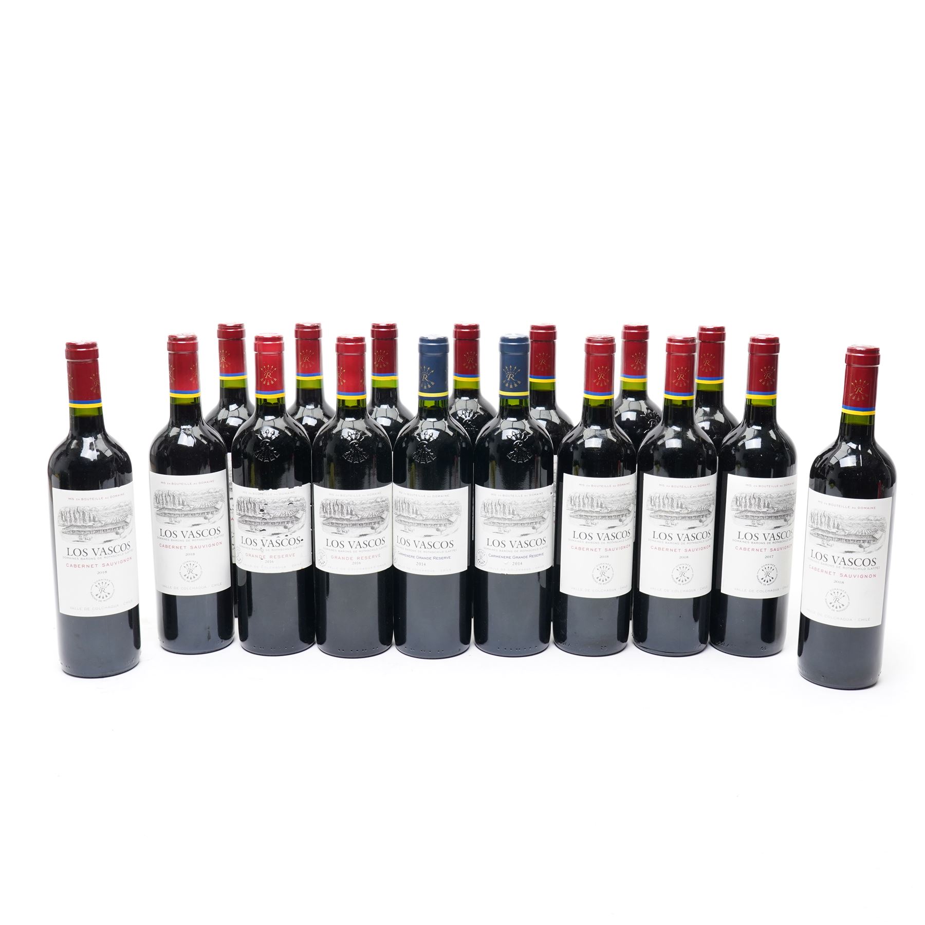 *Fifteen bottles of Los Vascos Cabernet Sauvignon, 750ml, 14% vol, and two Los Vascos Carmenere Grand Reserve, 750ml, 14% vol
From the Kirkham Hall Attic & Cellar Collection, sold without reserve