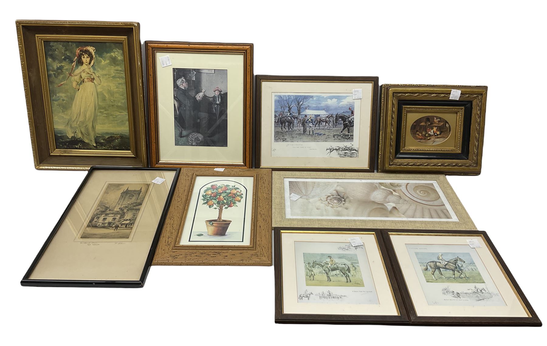 Pair of framed horse racing prints, A National Candidate and A Bona