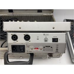 Meridian stage pro AS802ADC mixer, housed in a hard case, Xenyx X1222USB mixer and a Citronic CSL-10 mixing console, boxed (3)