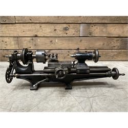 Eclipse mini precision lathe together with pillar drills and magnetic base