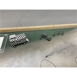 Diverse Images Aircraft Collection hand crafted English pewter model of a Stirling Airborne Assault Diorama with Horsa MKI and Stirling MKIV aircraft; 1:144 scale, signed Mike Daucey; limited edition plaque No.16/50; 36 x 60cm; in wooden box