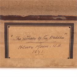 Henry Moore RA RWS (British 1831-1895): 'The Estuary of the Duddon', oil on canvas signed and dated 1871, original title label verso 30cm x 50cm