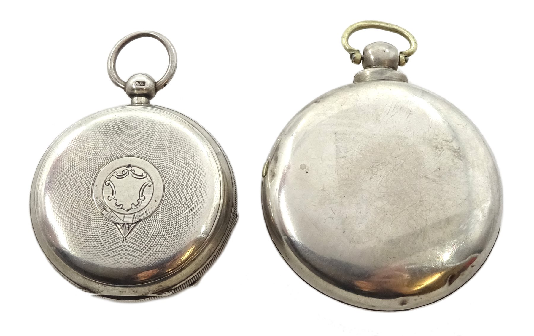 Victorian silver pair cased pocket watch by Maughan Beverley, case by Robert John Pike, London 1873 and a silver  pocket watch by Richard Grunert Beverley, case by The Lancashire Watch Co Ltd, Chester 1894
