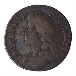 James II 1685 silver one shilling coin