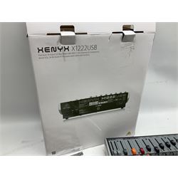 Meridian stage pro AS802ADC mixer, housed in a hard case, Xenyx X1222USB mixer and a Citronic CSL-10 mixing console, boxed (3)