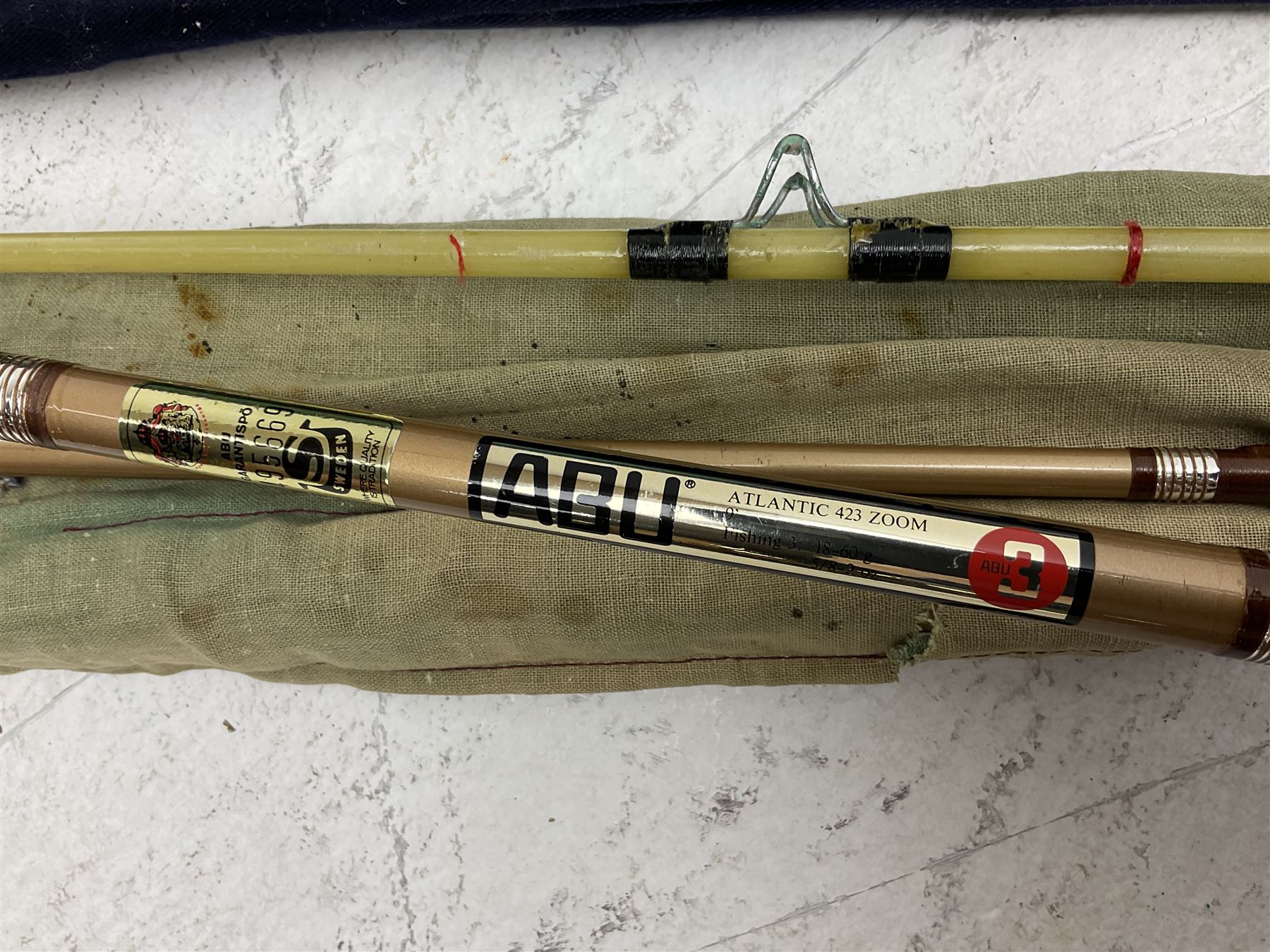 Four Hardy fishing rods, to include Victor and Fibalite Spinning rod, together with four other fishing rods
 