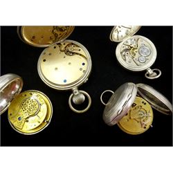George IV silver pair cased verge fusee pocket watch by Fool, Faversham, No. 19149, Thomas Wallis II, London 1827, silver 'Express Lever' pocket watch by J.G. Graves, one other silver lever pocket watch by Marvin and a nickle Goliath pocket watch
