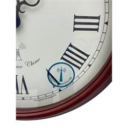 Westminster chime battery driven Radio controlled wall clock