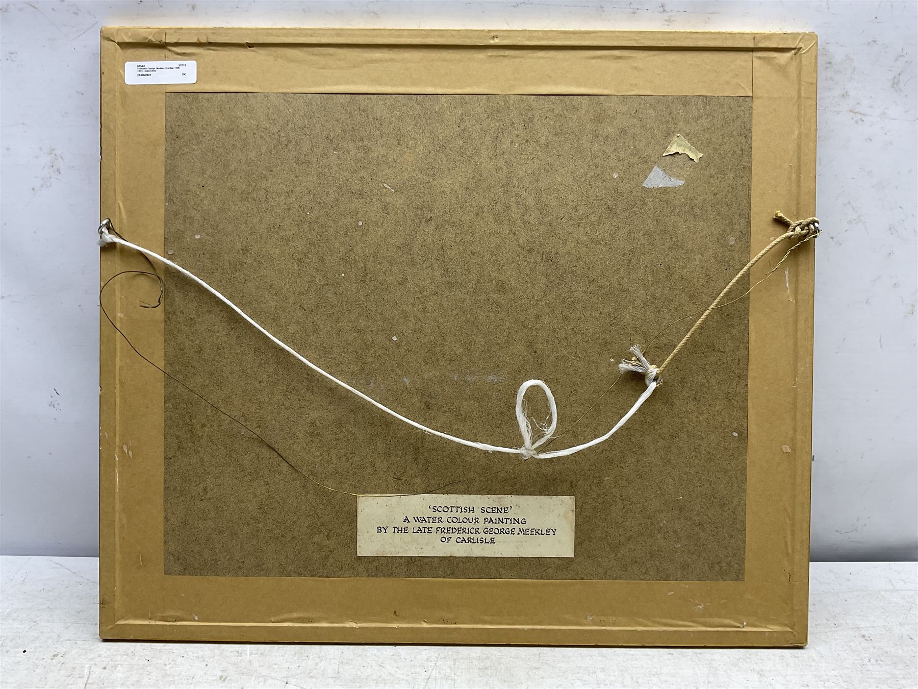 Frederick George Meekley (Carlisle 1896-1951): 'Scottish Scene' - Cattle in the Lane, watercolour signed 28cm x 35cm