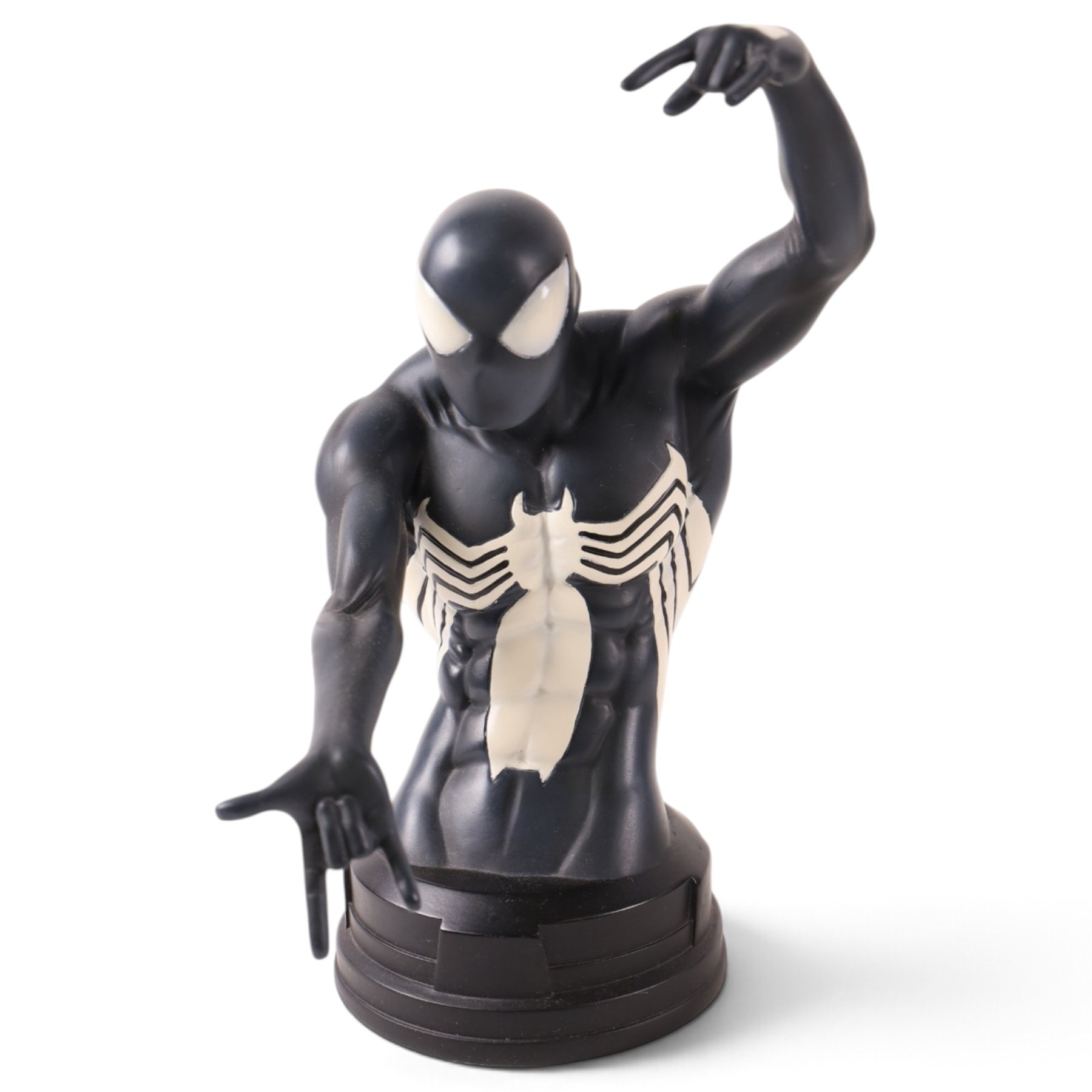 Six Spider-Man busts, comprising Diamond Select Toys limited edition Spider-Man 3 exclusive pre-production bust, Gentle Giant 2011 Premier Guild Exclusive Black Costume Spider-Man, Diamond Select Toys Venom, ARTFX Snap Fit pre-painted model kit, all boxed, Peter Parker The Amazing Spider-Man mini bust and Marvel black costume paperweight