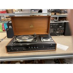Hacker Hunter radio, MC.600 music centre and a pair of Hacker speakers 