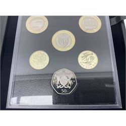 The Royal Mint United Kingdom 2013 proof coin set collector edition, cased with certificate