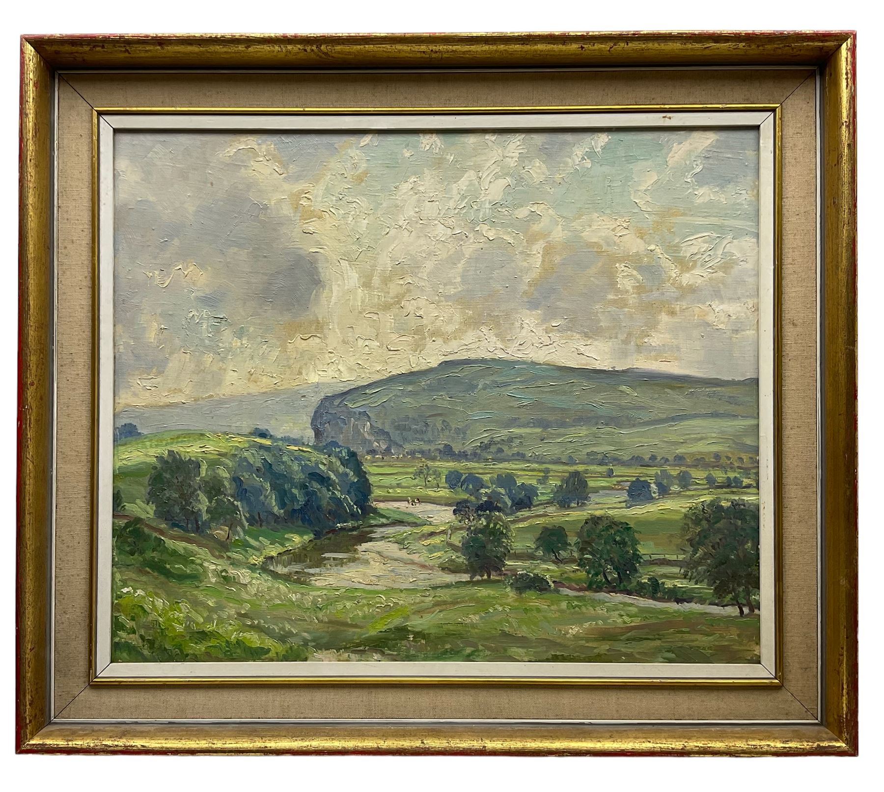 William Henry David Birch (British 1895-1968): Kilnsey Crag, oil on canvas board unsigned 49cm x 59cm