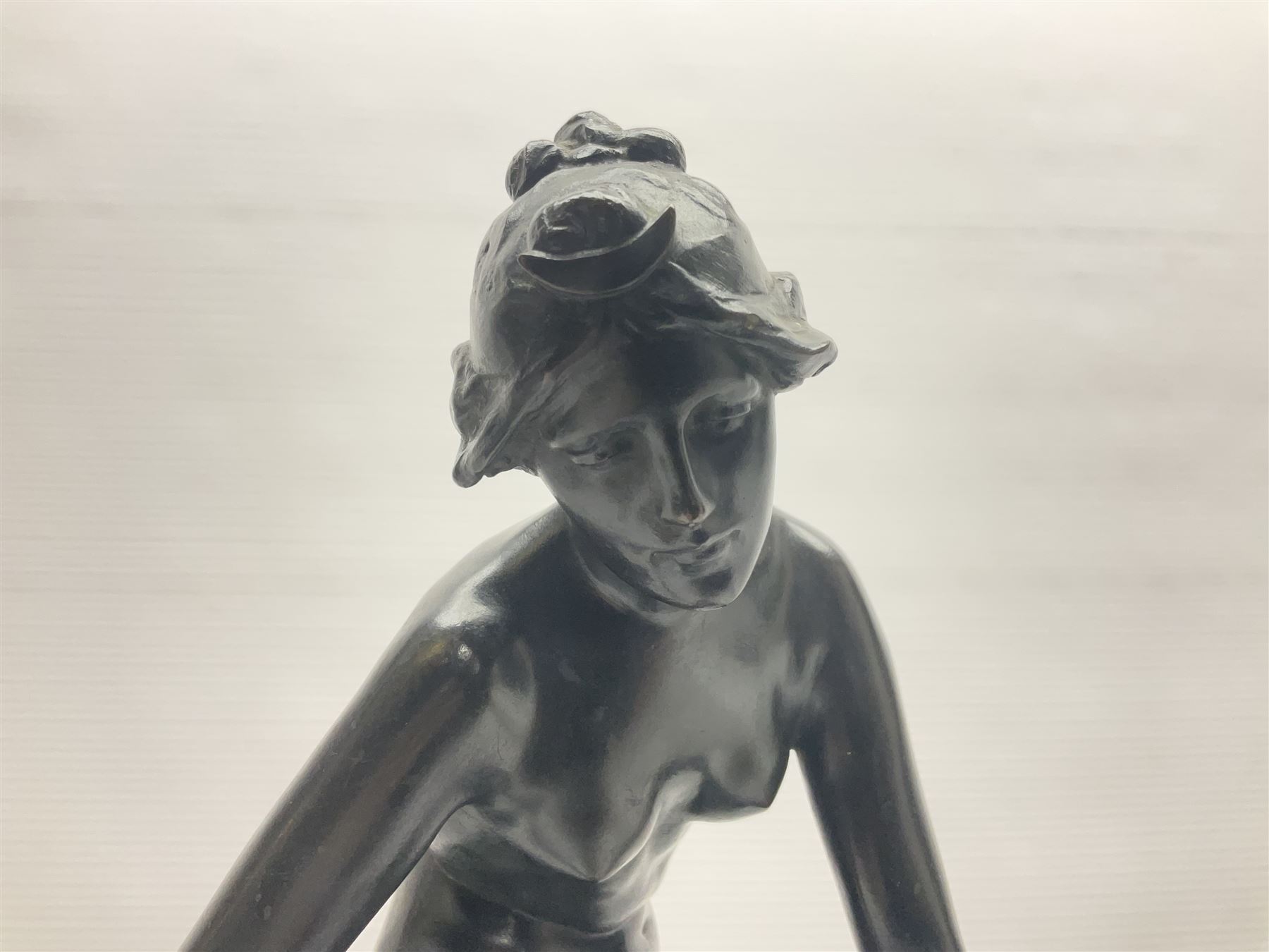 Sir Edgar Bertram MacKennal (Australian 1863-1931), Diana Wounded, bronze with black patina, signed and dated B MacKennal 1905, H37cm