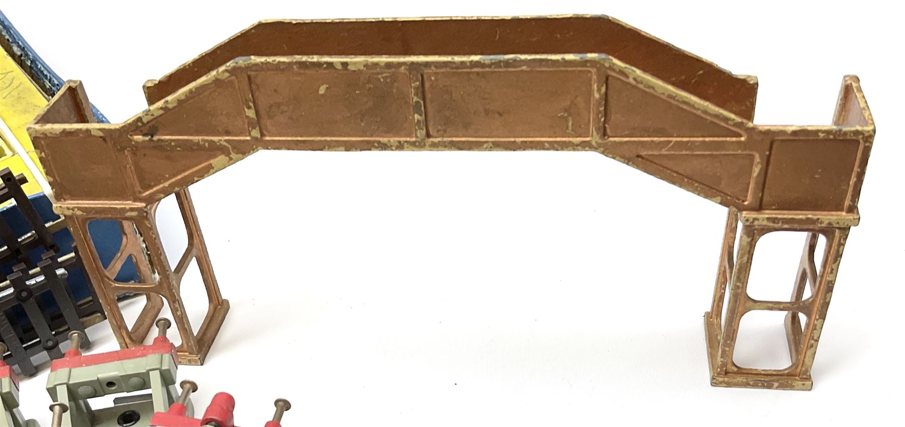 Hornby Dublo - two-rail 2022 'The Caledonian' Passenger Set LMR with Duchess Class 4-6-2 locomotive 'City of London' No.46245 with tender, two coaches and track, box base only, no lid; 4MT Standard 2-6-4 Tank locomotive No.80033 with two Talisman coaches and track in 2019 Goods Train Set box; four unboxed wagons, quantity of track, crane and buffer stops.