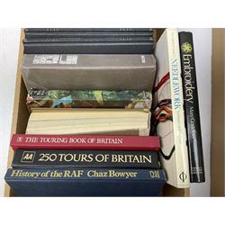 Collection of books, to include British Birds by F.B Kirkman and F.C.R Jourdain, five volumes of Time Life The Seafarers, books on embroidery etc, in four boxes 