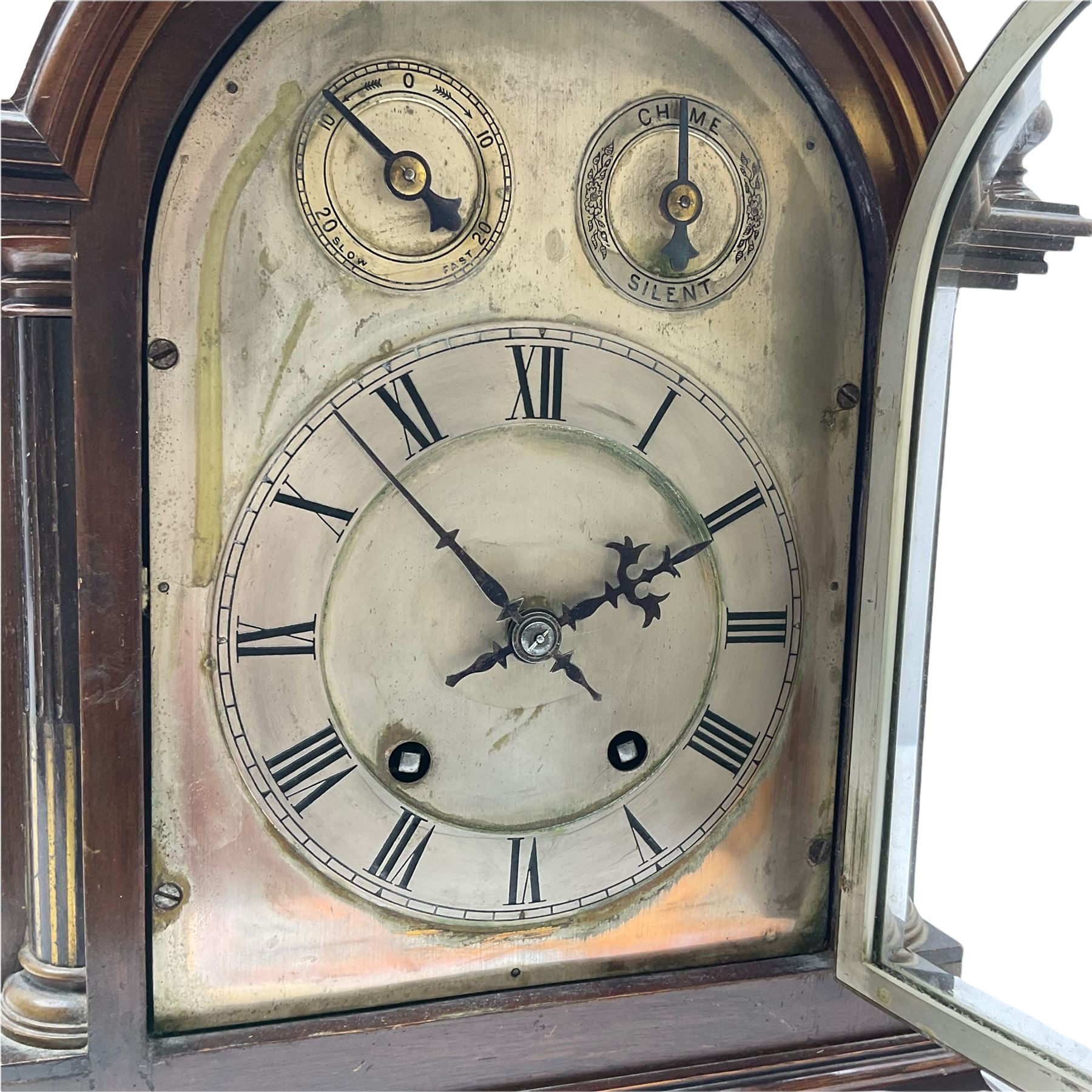 An early 20th century Winterhalder & Hoffmeier “ting tang” mantle clock