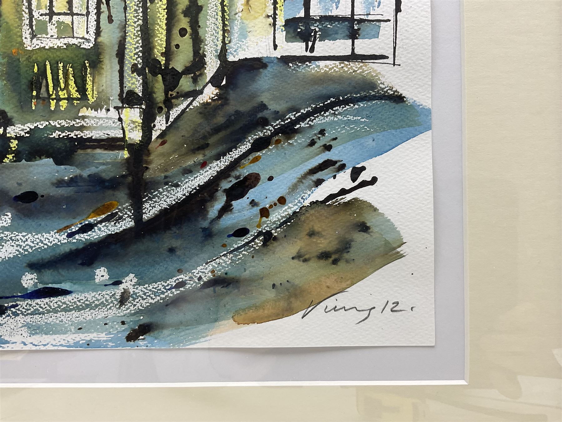 Adam King (British 1964-): 'Castle Howard' and 'The Stump Room - Harrogate', pair watercolour and inks signed and dated '11 and '12, 34cm x 45cm (2)