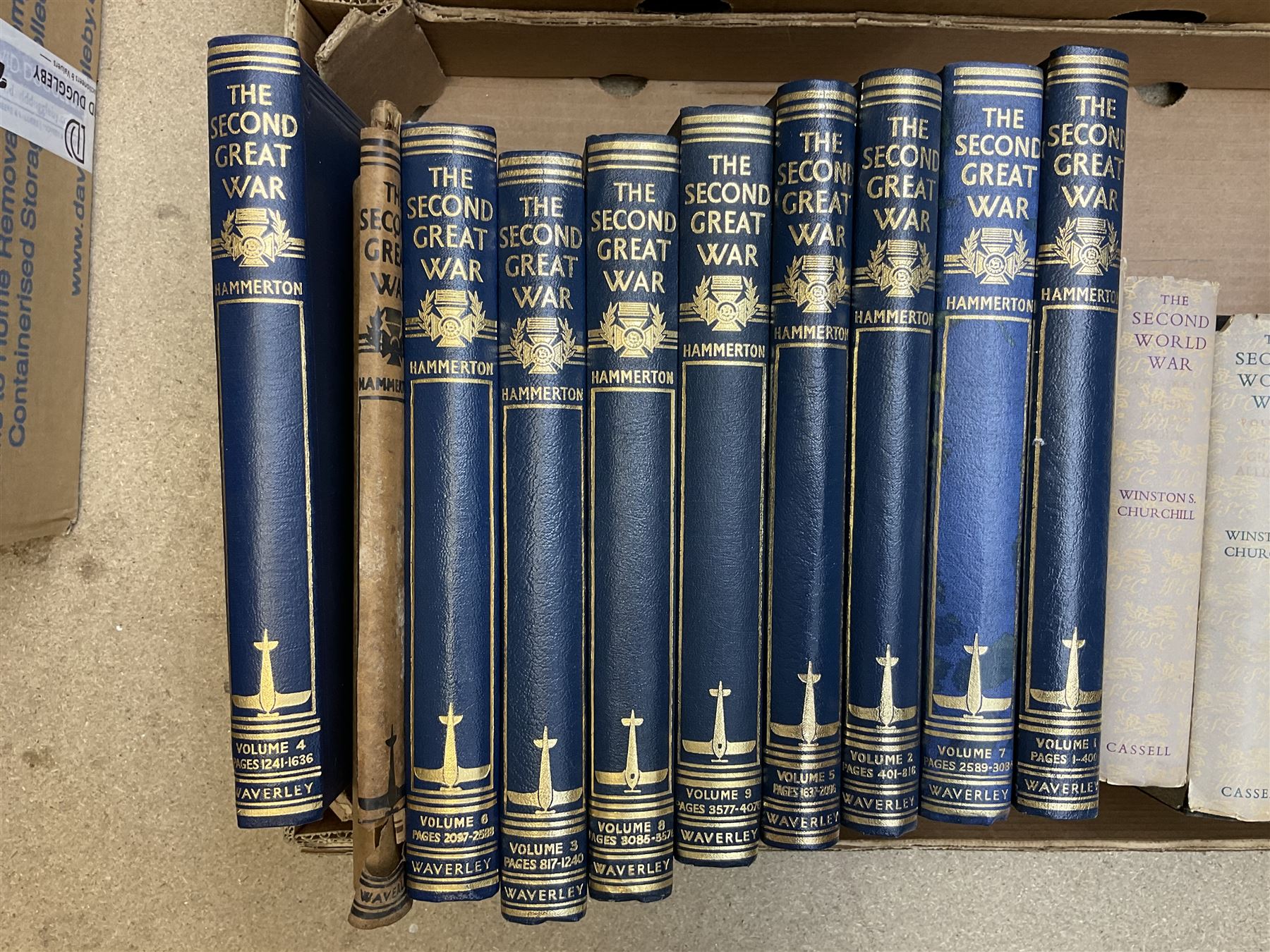 The Great War  by H W Wlison. 13 volumes. 1914-19;The Second Great War by Hammerton. 9 volumes; and The Second World War by Winston Churchill. 6 volumes.
