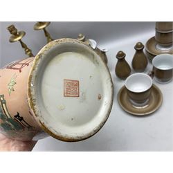 Denby tea wares, to include teapot, milk jug, covered sucrier, six cups etc, together with other collectables   