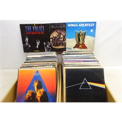  Vinyl LPs including Niel Diamond 'Hot August Night', The Police 'Zenyatta Mondatta' and 'Every Breath You Take', 'Wings Greatest', 'Band On The Run' and other music, in two boxes, 187 in total    