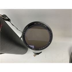 Three Olympus Camera bodies, comprising of OM-D E-M5, E-400 and E-450,   together with 'Samyang Mirror Lens 800mm 1:8.0DX', Olympus 'Zuiko Digital 40-150mm 1;3.5-4.5mm' lens, three other lenses and Velbon CX444 tripod 