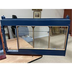 Good quality late 20th century dolls house by M. James dated 1995 in the form of a Beverley East Yorkshire Antique Shop called 'North Bar Antiques'; single-storey single-roomed shop with textured brick walls and flat roof, fully glazed hinged front with recessed hinged customer door and central window to the rear; comprehensively furnished with chests of drawers, pedestal desk, breakfast table, lowboy, two longcase clocks, delft rack with ceramics, occasional tables, pictures, Regency style mirror and collectibles; decorated walls with coving and picture rail and simulated floorboarding; wired for electric lighting; maker's plaque W61cm H42.5cm D41.5cm