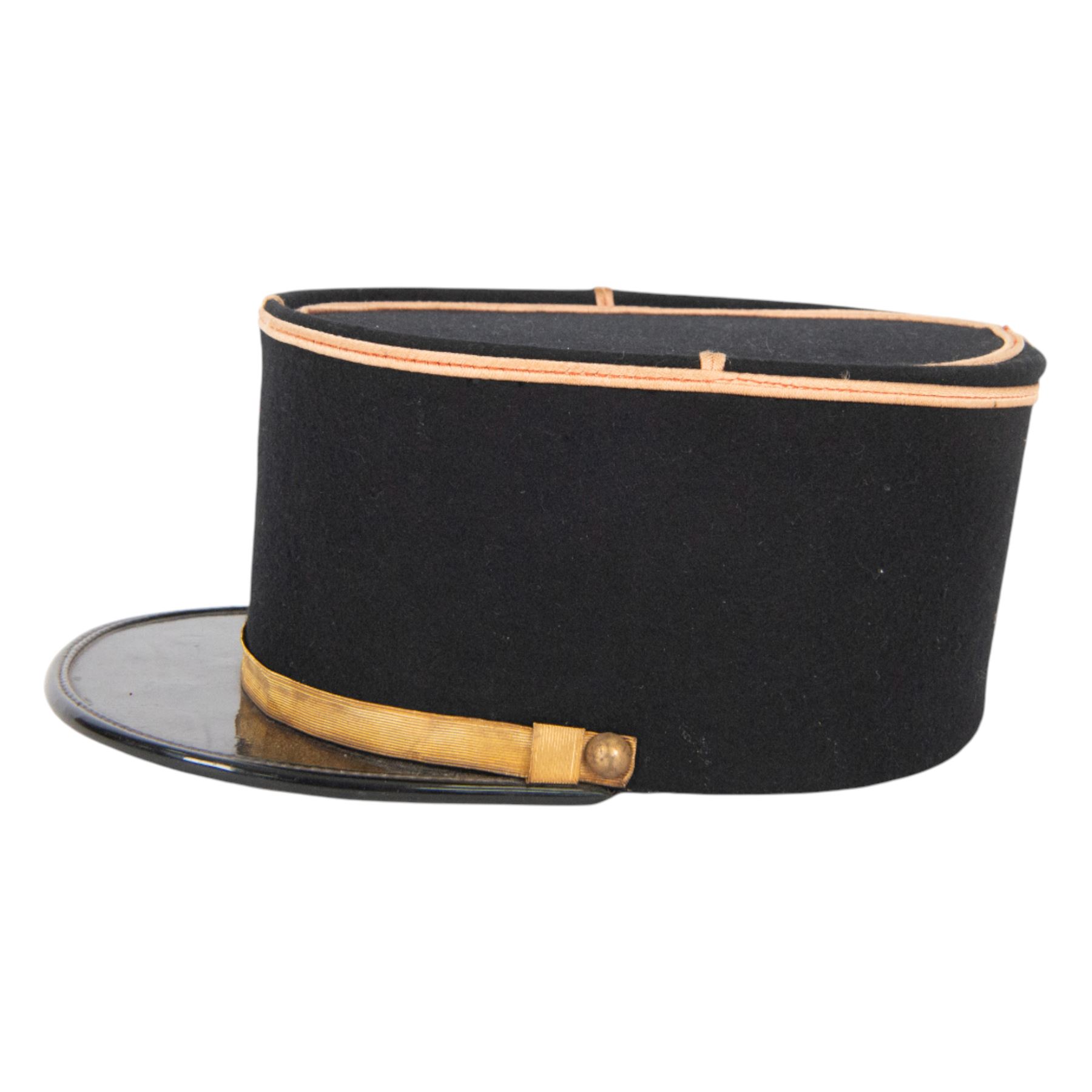 WWII French Colonial Marine Officer's kepi, circa 1939-1945, together with Infanterie de Ligne kepi