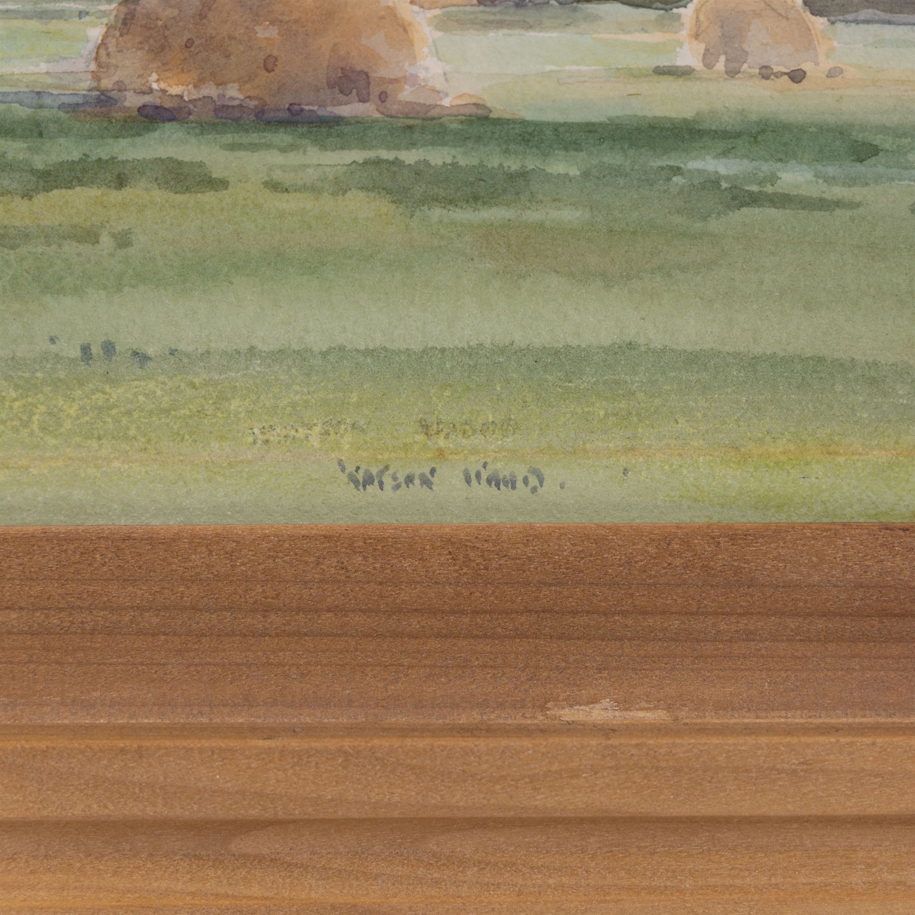 Frank Watson Wood (British 1862-1953): Berwick-upon-Tweed from Halidon Hill, watercolour signed 31cm x 52cm