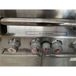 BBQ - Weber Summit stainless gas barbeque,, with cover