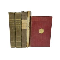 Books - Kipling, Rudyard. Puck of Pook`s Hill, London, Macmillan and Co., 1906, Ireland, John, Hogarth Illustrated, Vol I & II, 1806, Williams, John, A Narrative of Missionary Enterprises in the South Sea Islands, 1840, and Wilberforce, William,  A Practical View of the Prevailing Religious System of Professed Christians in the Higher & Middle Classes in this Country Contrasted with Real Christianity, T. Cadell in the Strand, London, 1829, (5)