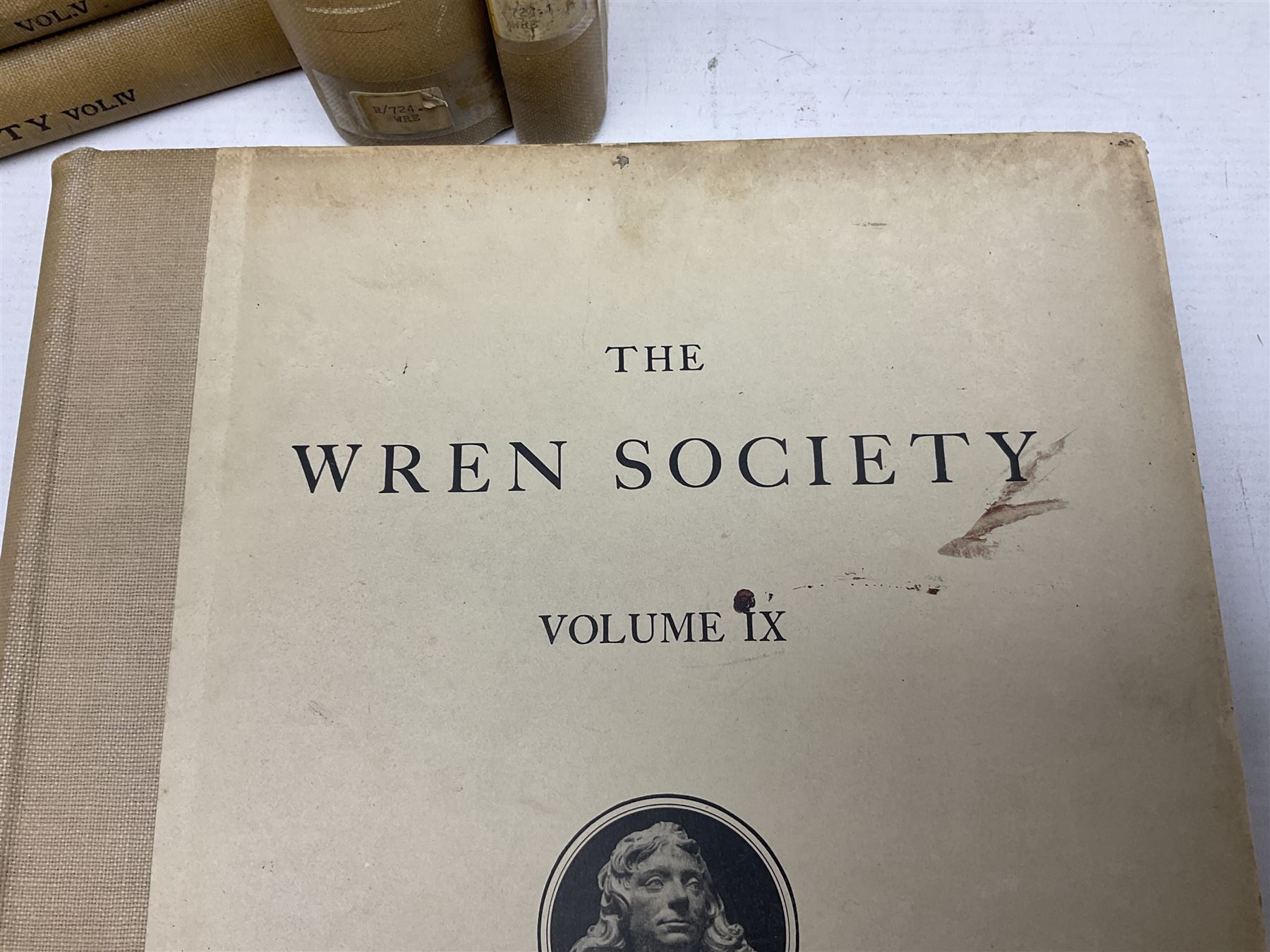 Belcher & Macartney: 'Later Renaissance Architecture in England', london Batsford, in six parts of loose folio form including plates and photographs, Twelve volumes of The Wren Society architectural books, and other architectural books and folios  