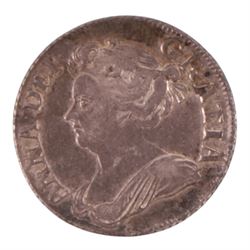 Anne 1709 silver one shilling coin