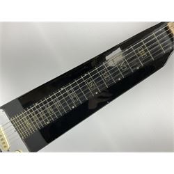 Artisan lap steel plank guitar in metallic black L74cm