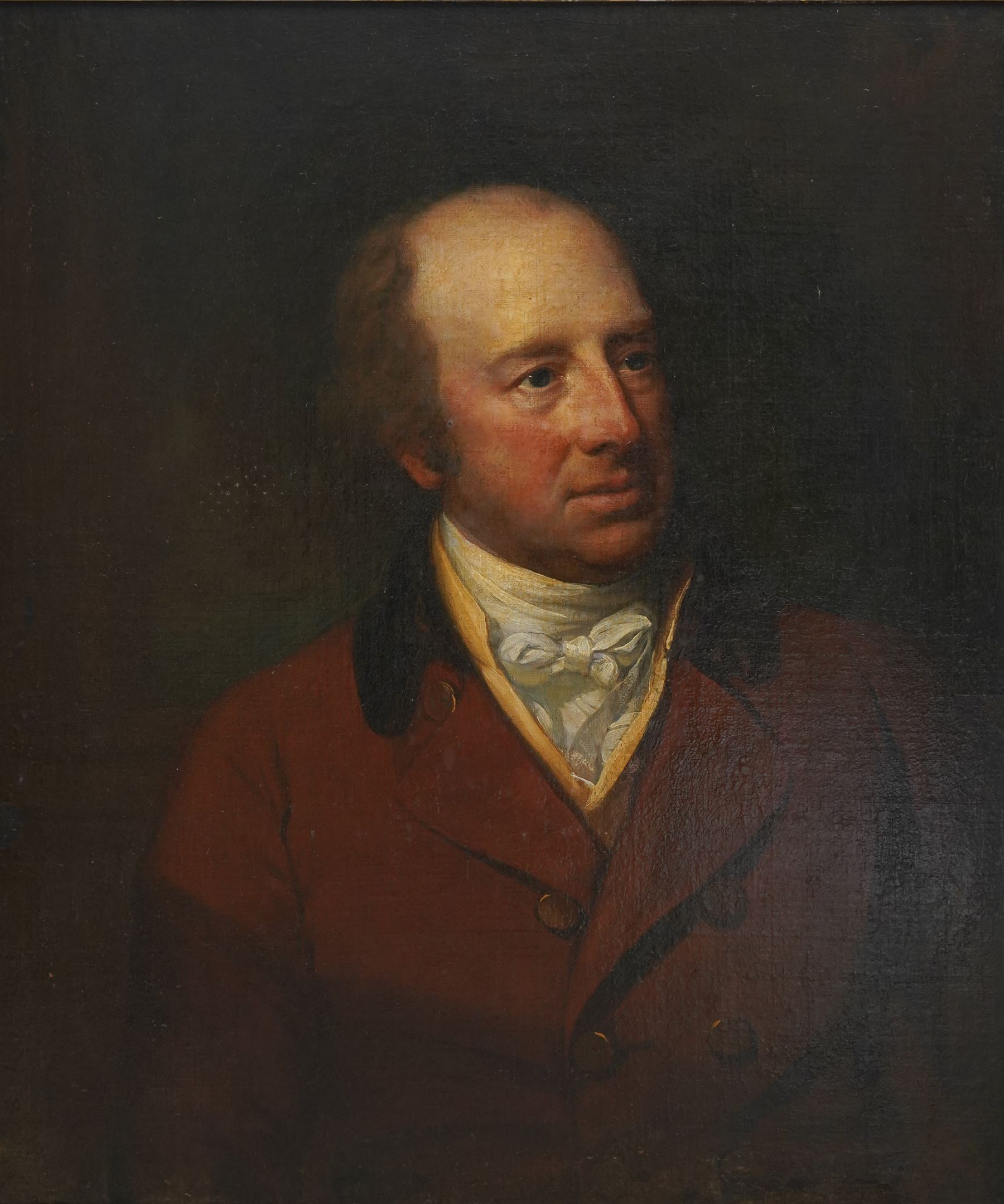 Irish School (Late 18th century): Portrait of the 'Right Honourable Sackville Hamilton (Irish 1732-1818) Third Son of the Honourable Henry Hamilton (1692-1743)', oil on canvas unsigned, labelled verso 71cm x 61cm
Provenance: direct from the family of the sitter
Notes: Sackville Hamilton was a notable Irish politician, one of the most important roles of his career included serving a long tenure as under-secretary to the Lord Lieutenant of Ireland. He was the son of the Hon. Henry Hamilton, he married Arabella Berkeley, a daughter of Bishop George Berkeley. 