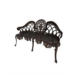 Victorian design cast aluminium garden two seat bench in bronze finish - THIS LOT IS TO BE COLLECTED BY APPOINTMENT FROM DUGGLEBY STORAGE, GREAT HILL, EASTFIELD, SCARBOROUGH, YO11 3TX