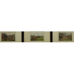 After Henry Thomas Alken (British 1785-1851): Fox Hunting, six hand-coloured lithographs 15cm x 22cm (6)