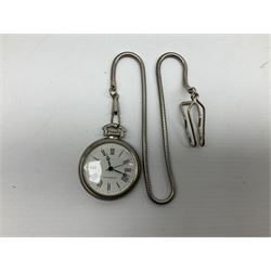 Franklin Mint Bald Eagle pocket watch cased and a collection of twenty-four The Heritage Collection pocket watches, boxed an one other pocket watch (26)