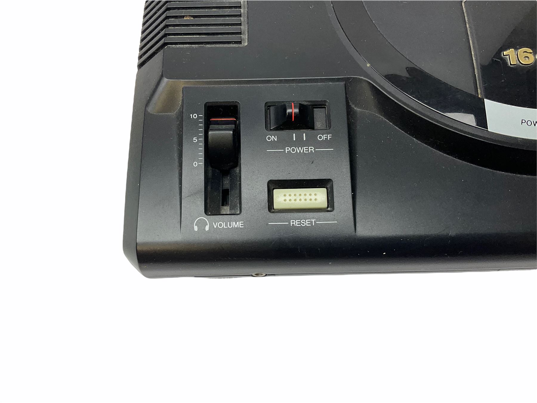 1990s Sega Megadrive 16bit games console with five games comprising Sonic the Hedgehog, Fifa International Soccer, Mickey Mouse Castle of Illusion, MicroMachines 2 Turbo Tournament and 1994 Lillehammer Winter Olympics, boxed with instructions