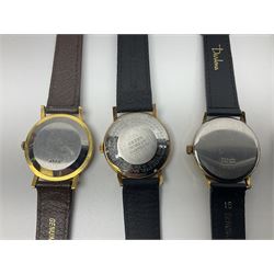 Four manual wind wristwatches including Legion, Nelson Super Strong, Sully Special 21 jewels and Paul Jobin and three automatic wristwatches including Tourist, Countess 30 jewels and Allaine 25 jewels (7)